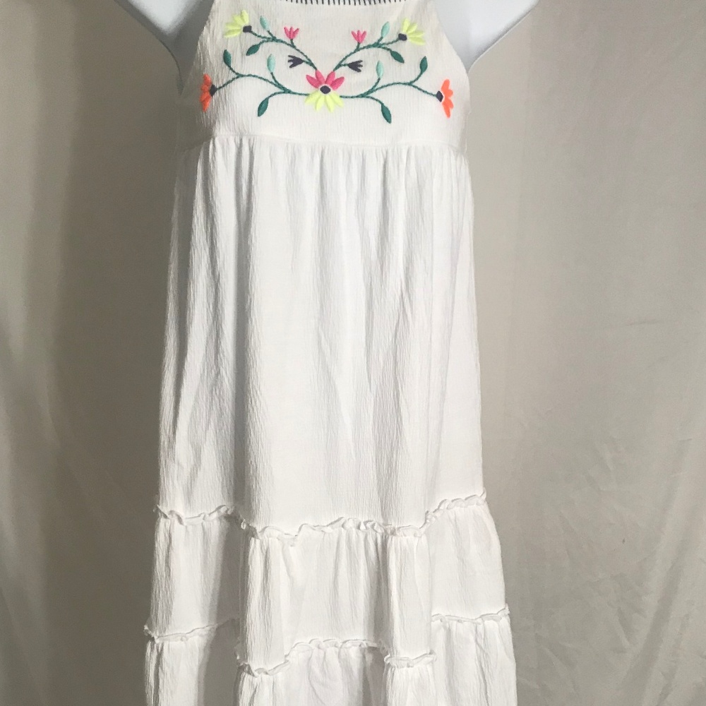 Carter's white floral ruffled dress size 8
